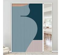 Folding Invisible Interior Closet Door, Heavy Duty Aluminum Alloy Frame Sliding Bi-fold, Modern Pleated Room Divider for Shower Kitchen Media Rec Doorway