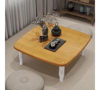 Folding Japanese Floor Table, Portable Coffee Table, Vintage Small Tea Table for Living Room, Dining Room, Tatami - Perfect for Tea Time or Meals