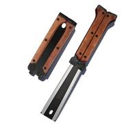 Folding Japanese Pull Saw, 6.3 Inch Double-Edged SK5 Blade, 13/14 TPI Japanese Hand Saw & Flush Cut Saws, 3 Side Grinding Gear SK5 Blade Wood Flush Cut Saw for Camping,Woodworking & DIY