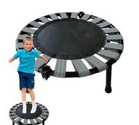 Folding Jumping Trampoline - Portable min Trampoline, Compact Space-Saving Design | Adjustable Height Indoor Fitness Trampoline, Round Jumping Bed for Home Exercise Playing Indoor Workout