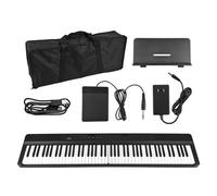 Folding Keyboard Piano 88 Key Full Size Electronic Organ Built-in Stereo Speakers 129 Tones 128 Rhythms Portable Electronic Keyboards