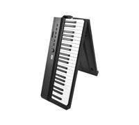 Folding Keyboard Piano 88 Key Full Size Foldable Electronic Organ Tremolo Function Portable For Beginners With Pedal