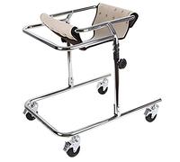 Folding Kids Rolling Walker with Seat & Wheels, Kids with Cerebral Palsy & Disability Walking Aid, Removable Metal Walker for Child/Toddlers (Khaki-S)