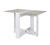 Folding Kitchen Dining Table Expandable 102.5 x 76 x 73 cm Space-Saving Table with 2 Melamine Particle Board Covers Perfect for Small Spaces and Modern Homes
