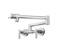 Folding Kitchen Faucet Wall Mounted Brass Sink Faucet with Dual Function Top Fill Faucet for Easy Use Modern Design Ideal for Home and Kitchen.