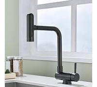 Folding Kitchen Tap Under The Window Kitchen tap 360° Rotation Stainless Steel Hot and Cold Water-Brushed