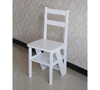 Folding Ladder Step Stool Chair Indoor Climbing Bamboo Wood Home Four Layers Multi-Purpose