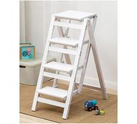 Folding Ladder Step Stool Chair Indoor Climbing for Home Living Room Bedroom