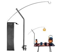 Folding Lamp Pole Holder Foldable Lantern Hanger Rack Outdoor