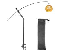 Folding Lamp Pole Holder Foldable Lantern Hanger Rack Outdoor