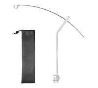 Folding Lamp Pole Holder | Foldable Lantern Hanger Rack Outdoor | Adjustable Support Rack Outdoor Gear for Cooking Hiking Travelers Beach Garden Backyard Party Barbecue