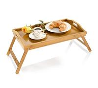 Folding Laptop Bed Tray Wooden Breakfast Serving Tray Table