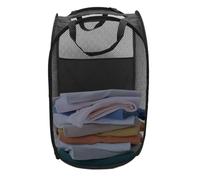 Folding Laundry Basket 70L Handled Mesh Breathable Clothes Hamper