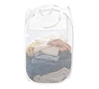 Folding Laundry Basket 70L Summer Mesh Clothes Storage Hamper