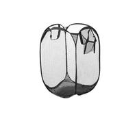 Folding Laundry Baskets 2 Pack Collapsible Laundry Baskets Pop Up Washing Basket With Large Capacity For both dirty and clean clothes Storage - Black