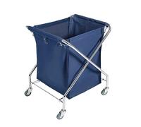 Folding Laundry Trolley, Rolling Linen Cart, Collapsible Cart with Removable Bag for Clothes, Toys, and Sundries Organizer, Perfect for Home and Storage