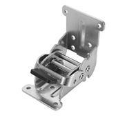 Folding Leg Bracket 4pcs 90 Degree Foldable Self Locking Hinge Household Support for Table Bed Legs Feet(Silver)