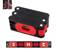 Folding Level Ruler, Accurate Level Angle Finder Gauge Folding Extend, Adjustable Foldable Levels, Foldable Spirit Levels with Magnetic Base, Locking Angle Finder for Woodworking (3 fold)