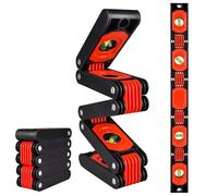 Folding Level Ruler, Accurate Level Angle Finder, Multi-Angle Precision Level with Magnetic Base, Adjustable Locking Angle Finder, Multi-Function Foldable Level for Woodworking, Construction