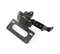 Folding License Plate Holder For Vulcan For Cafe 2018 2019 2020 2021 2022 2023 2024 2025 Rear Tail Tidy Fender Eliminator Kit License Plate Holder Bracket(Dark)