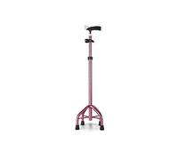 Folding Lightweight Walker Built-in LED Lights, Collapsible Crutches - Multi-Function Non-Slip Four Feet, Elder Adjustable Height Cane with Four Corners, Disabled Person,Crutches Times