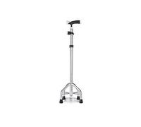 Folding Lightweight Walker Built-in LED Lights, Collapsible Crutches - Multi-Function Non-Slip Four Feet, Elder Adjustable Height Cane with Four Corners, Disabled Person,Crutches Times