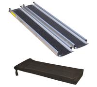 Folding Lightweight Wheelchair Travel Mobility Scooter Channel Ramps 4/5/6/7ft