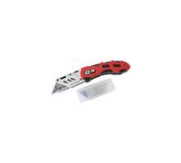 Folding Lock-back Utility Knife - Comfort Grip - knife folding 6 lock back utility stanley blades tradesman holder soft handle type amtech grip