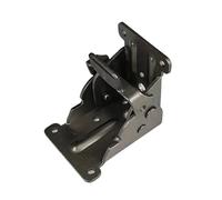 Folding Lock Hinge 2/4 PCS Folding Leg Hinge Bracket, 0-90-180 Degree Foldable Support Self-Locking with Screws(Black 4 Sticks Pack)