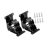 Folding Lock Hinge 2X Furniture Leg Hinges Folding Accessory 0-90-180 Degree Simple Assembly Multifunctional Lock Extension Support Self Locking(Black)