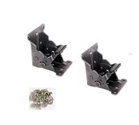 Folding Locking Hinge 2 Pieces/4 Pieces 90 Degree Right Angle Thickeneded Self-Locking Foldableing Hinge Table Stool Coffee Furniture Hardware Accessories with Screws(2Pcs with Screws)