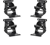 Folding Locking Hinge 2 Pieces/4 Pieces 90 Degree Right Angle Thickeneded Self-Locking Foldableing Hinge Table Stool Coffee Furnitur(4pcs with Screws)