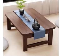 Folding Low Coffee Table Compact Kotatsu Desk for Floor Seating Small Dining Table for & Bay Window 100x50x40cm Perfect for Tea Rooms & Bedrooms