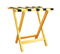 Folding Luggage Rack - Extra-Wide Bamboo Design for Easy Access, Ideal for Hotels, Home Guest Rooms & Travel Storage Solution