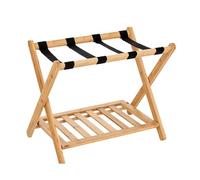 Folding Luggage Rack, Space Saving Home Storage Rack, X-Shape Design Holds Up to 88 Lbs, Ideal Suitcase Holder for Guest Room, Bedroom, and Kitchen