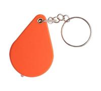 Folding Magnifying Glass - Small Portable Folding Magnifier with Keychain - Orange Magnifier for Daily Life, Travel, Portable Magnifier for Workplace, Library