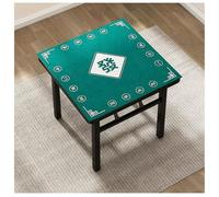 Folding Mahjong Table 31.4 Inch Portable Poker Game Table with Green Felt Surface, Sturdy Metal Frame for Home Bar Club, Easy Storage Square Card Table