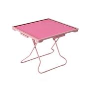 Folding Mahjong Table Mahjong Table, Foldable Game, Pink, Durable Dining With Small Drawer And Ashtray
