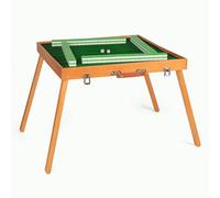 Folding Mahjong Table - Portable Table Tiles Set Domino Poker Card Games 19 Inch Design