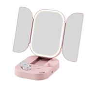 Folding Makeup Mirror, Makeup Accessories with Built-In LED Light, Portable LED Toilet Mirror | For Artists, Beauty Lovers, Living Room, Travelers, Students, Brides, Hotel, Bedroom, Sal