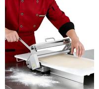Folding Manual Dough Rolling Machine for Bakery, Pizza and Croissants, Stainless Steel Pastry Roller with Adjustable Thickness, Commercial Domestic 60 x 30 cm