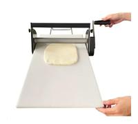 Folding Manual Dough Sheeter, Countertop Dough Roller Machine with Adjustable Thickness for Pizza, Fudge Crust, Pie Dough