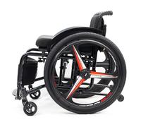 Folding Manual Wheelchair with Adjustable Features for All-Terrain Mobility and Sports Use