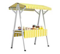 Folding Market Stall Frame - Lightweight Display Stand for Outdoor Vendors, Ideal for Markets and Events, Perfect for Cakes, Fruits, Flowers, and Thrift Sales