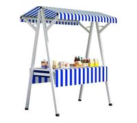 Folding Market Stall Frame, Lightweight Display Stand for Outdoor Vendors - Perfect for Cakes, Fruits, Flowers, and Thrift Sales at Food Markets and Events