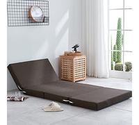 Folding Mattress, Portable Foam Mattress with Removable Cover, 200cm Long Futon Floor Bed for Guests, Non-Slip Bottom