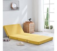 Folding Mattress, Portable Foam Mattress with Removable Cover, 200cm Long Futon Floor Bed for Guests, Non-Slip Bottom