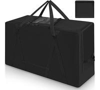 Folding Mattress Storage Bag, Trifold Memory Foam Mattress Carry Case, Portable Heavy Duty Mattress Moving Bag for Tri-Fold Guest Bed Mattress Fits 4" Queen Mattress
