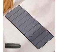 Folding Mattress with Sack, Travel and Guest Floors Mat, Portable Folding Sleep Pad Wide Picnic Yoga Mats, Sleeping Pad for Outdoor Backpacking(15mm thick/gray 195x72cm)