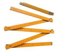 Folding Measuring Stick - Height Measure Stick Tool | Wood Folding Ruler Tool | Carpenters Measuring Angle | Precise Snapping Folder Ruler | Solid Metal Hinges for Real Power Women